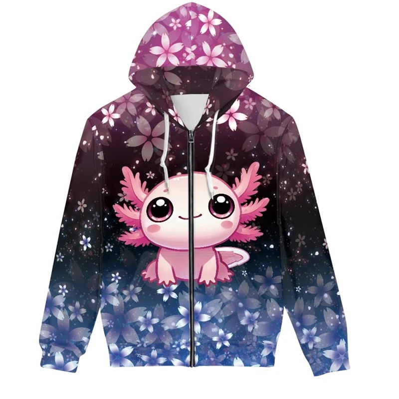 Новая женская повседневная толстовка с капюшоном на осень/зиму Axolotl Animel, толстовки на молнии с 3D принтом, толстовка для пар, мужская толстовка с капюшоном, топы, уличная одежда
Новая женская повседневная толстовка с капюшоном на осень/зиму Axolotl Animel, толстовки на молнии с 3D принтом, толстовка для пар, мужская толстовка с капюшоном, топы, уличная одежда