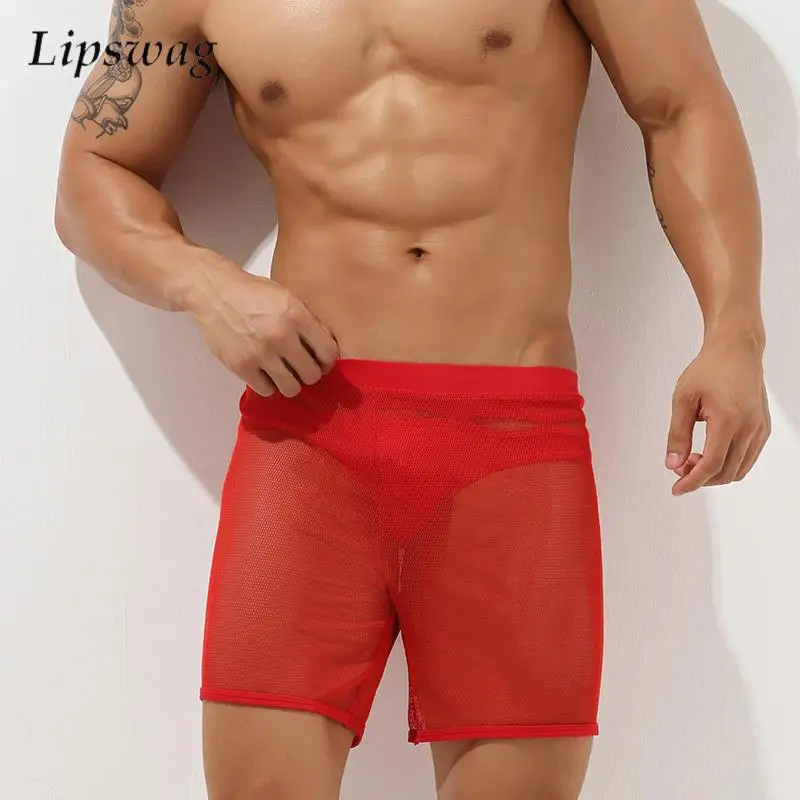 Мужская сексуальная пижама, шорты, прозрачные сетчатые шорты, мужская ночная рубашка на весну и лето, облегающие эластичные шорты
Мужская сексуальная пижама, шорты, прозрачные сетчатые шорты, мужская ночная рубашка на весну и лето, облегающие эластичные шорты