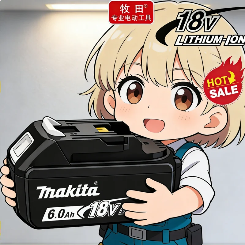 100% Genuine Makita 6Ah for Makita 18V Battery BL1860B BL1840 BL1830B BL1850B BL1850 BL1860 BL1815 Replacement Lithium Battery
100% Genuine Makita 6Ah for Makita 18V Battery BL1860B BL1840 BL1830B BL1850B BL1850 BL1860 BL1815 Replacement Lithium Battery