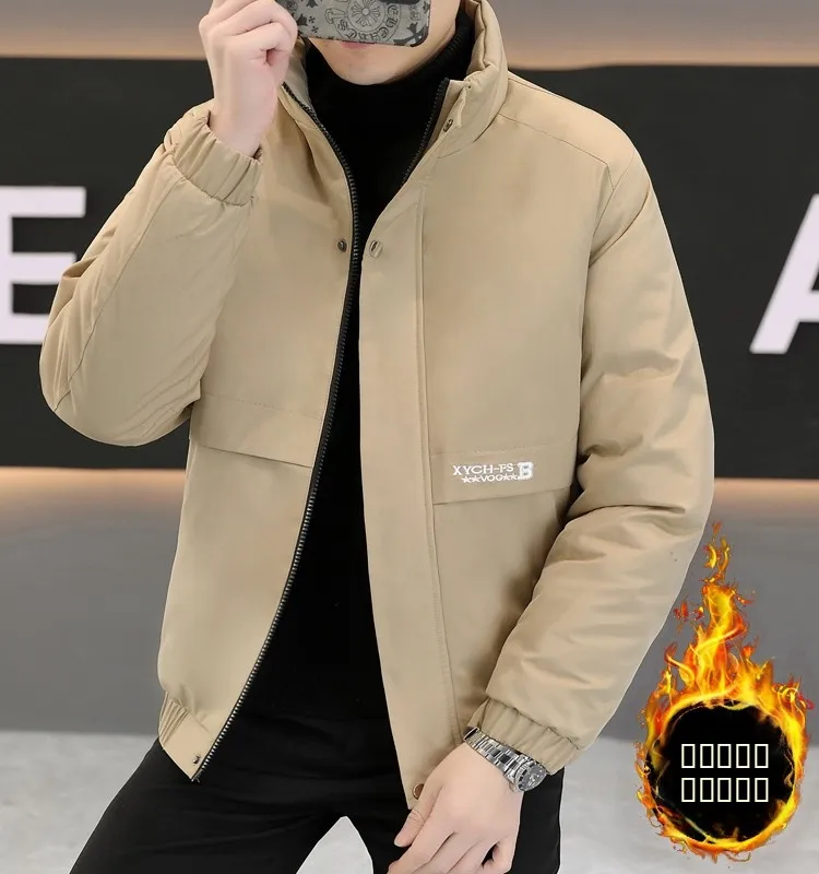 Мужская зимняя утепленная хлопковая куртка с воротником-стойкой, однотонная, теплая, модная, молодежная, брендовая, премиум-класса, малый размер.
Мужская зимняя утепленная хлопковая куртка с воротником-стойкой, однотонная, теплая, модная, молодежная, брендовая, премиум-класса, малый размер.