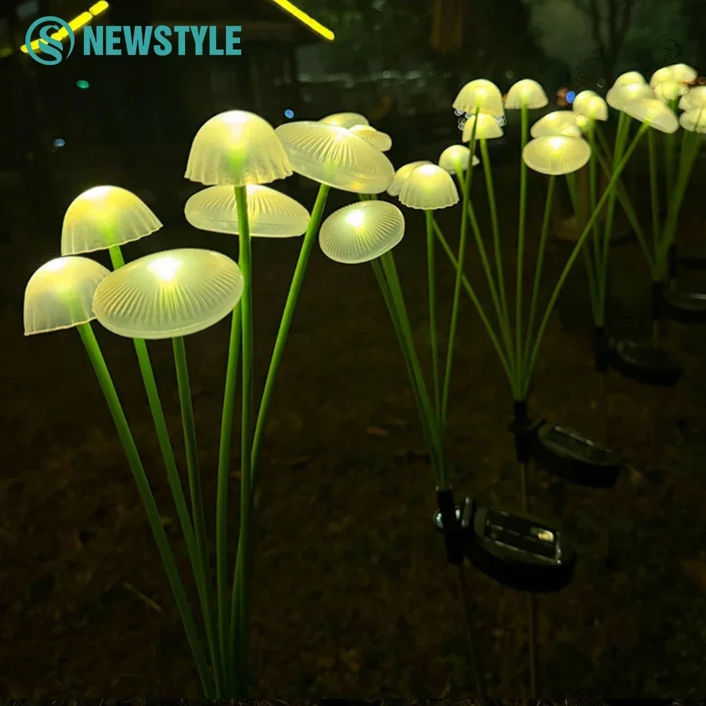 6/8/10LED Jellyfish Light RGB Solar Outdoor Silicone Mushroom Garden Lights Waterproof Swaying Fairy Light for Courtyard Decor
6/8/10LED Jellyfish Light RGB Solar Outdoor Silicone Mushroom Garden Lights Waterproof Swaying Fairy Light for Courtyard Decor