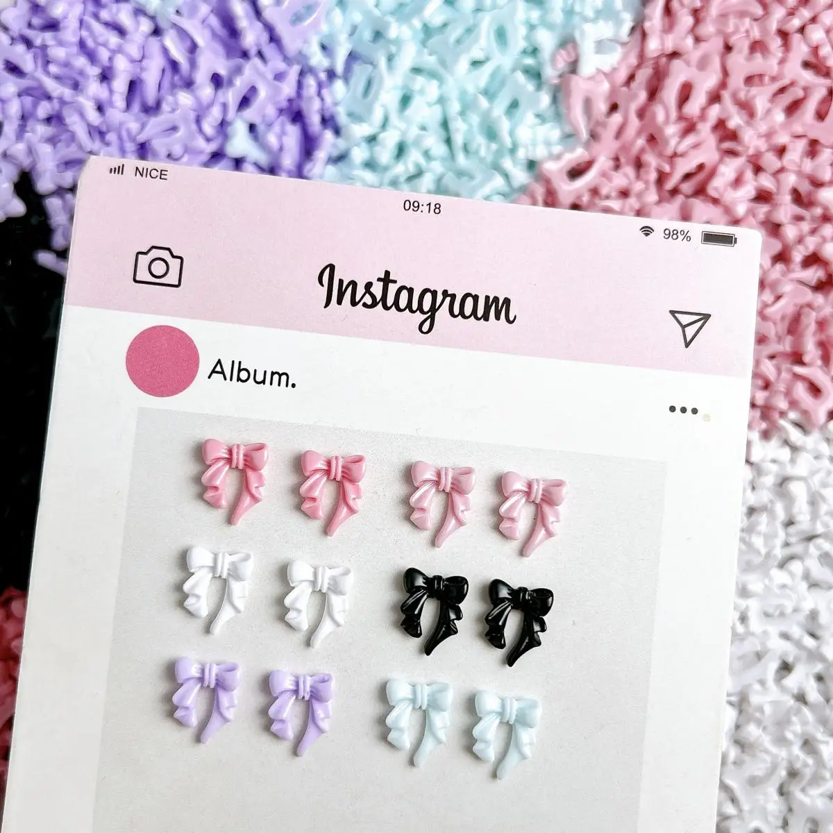 50PCS Multiple Colors Sweet Bowknots Nail Art Decorations Minimalist Luminous Short Ribbon Bows Resin Nail Charms for DIY Nails
50PCS Multiple Colors Sweet Bowknots Nail Art Decorations Minimalist Luminous Short Ribbon Bows Resin Nail Charms for DIY Nails