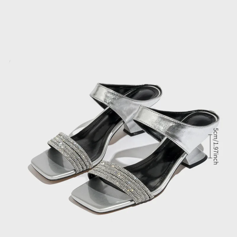 Women Slippers Crystal Rhinestone Strange High Heels Shoes Summer Fashion Prom Dress Shoes Ladies Outside Slides Straps Sandals
Women Slippers Crystal Rhinestone Strange High Heels Shoes Summer Fashion Prom Dress Shoes Ladies Outside Slides Straps Sandals