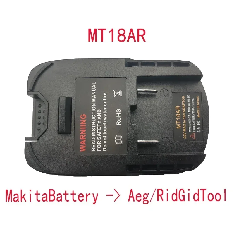 MT18AR Converter Battery Adapter for Makita 18V/20V Li-Ion Battery To for RIDGID/AEG 18V/20V Power Tool Adapter Converter
MT18AR Converter Battery Adapter for Makita 18V/20V Li-Ion Battery To for RIDGID/AEG 18V/20V Power Tool Adapter Converter