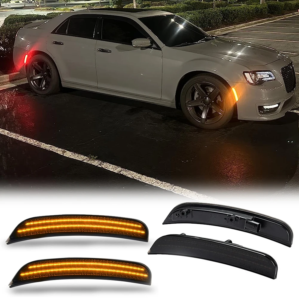 4pcs Front Rear LED Side Marker Fender Light for Dodge Charger 2015-2023 Car Styling Indicator Warning Lamp Smoked Lens
4pcs Front Rear LED Side Marker Fender Light for Dodge Charger 2015-2023 Car Styling Indicator Warning Lamp Smoked Lens