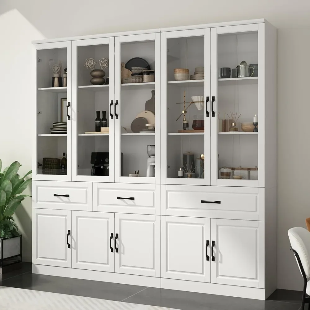 Glass Display Cabinet with Doors 2 Piece Displays Cabinet with Drawers, Display Cabinets
Glass Display Cabinet with Doors 2 Piece Displays Cabinet with Drawers, Display Cabinets