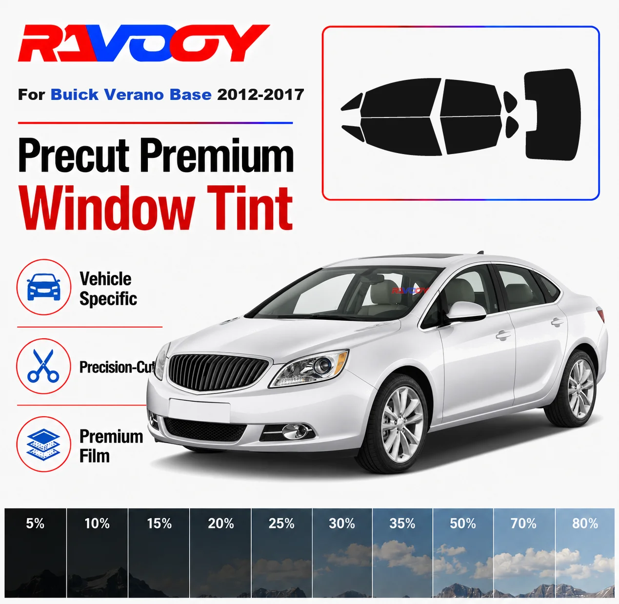 Premium Precut Window Tint Kit Front Rear Windows Rear Windshield For Buick Verano Base 2012-2017 Complete Set Nano Ceramic Film
Premium Precut Window Tint Kit Front Rear Windows Rear Windshield For Buick Verano Base 2012-2017 Complete Set Nano Ceramic Film