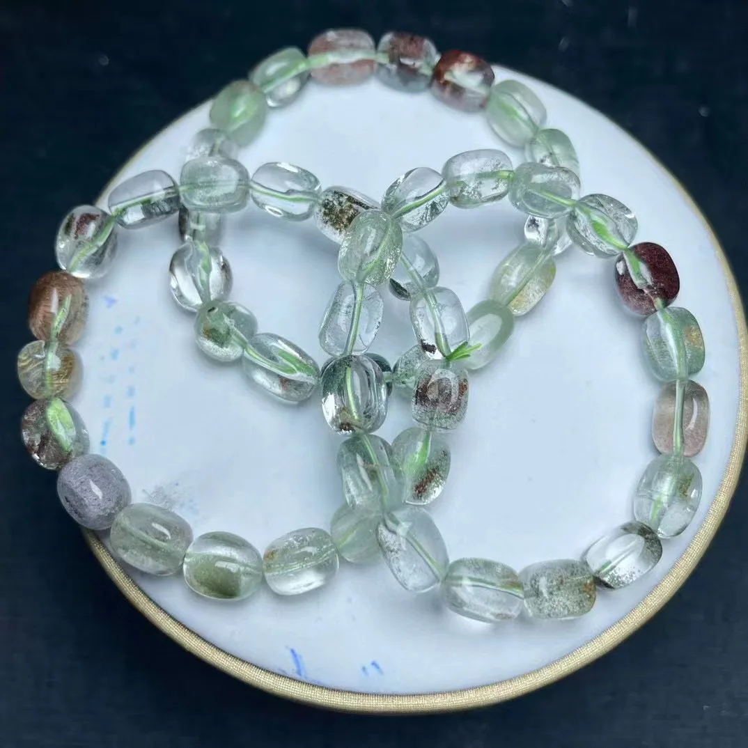 Unit One Bracelet Hot Selling Natural Green Phantom Quartz Crystal Healing Free Form Bead Bracelet Special For Jewelry Gift
Unit One Bracelet Hot Selling Natural Green Phantom Quartz Crystal Healing Free Form Bead Bracelet Special For Jewelry Gift
