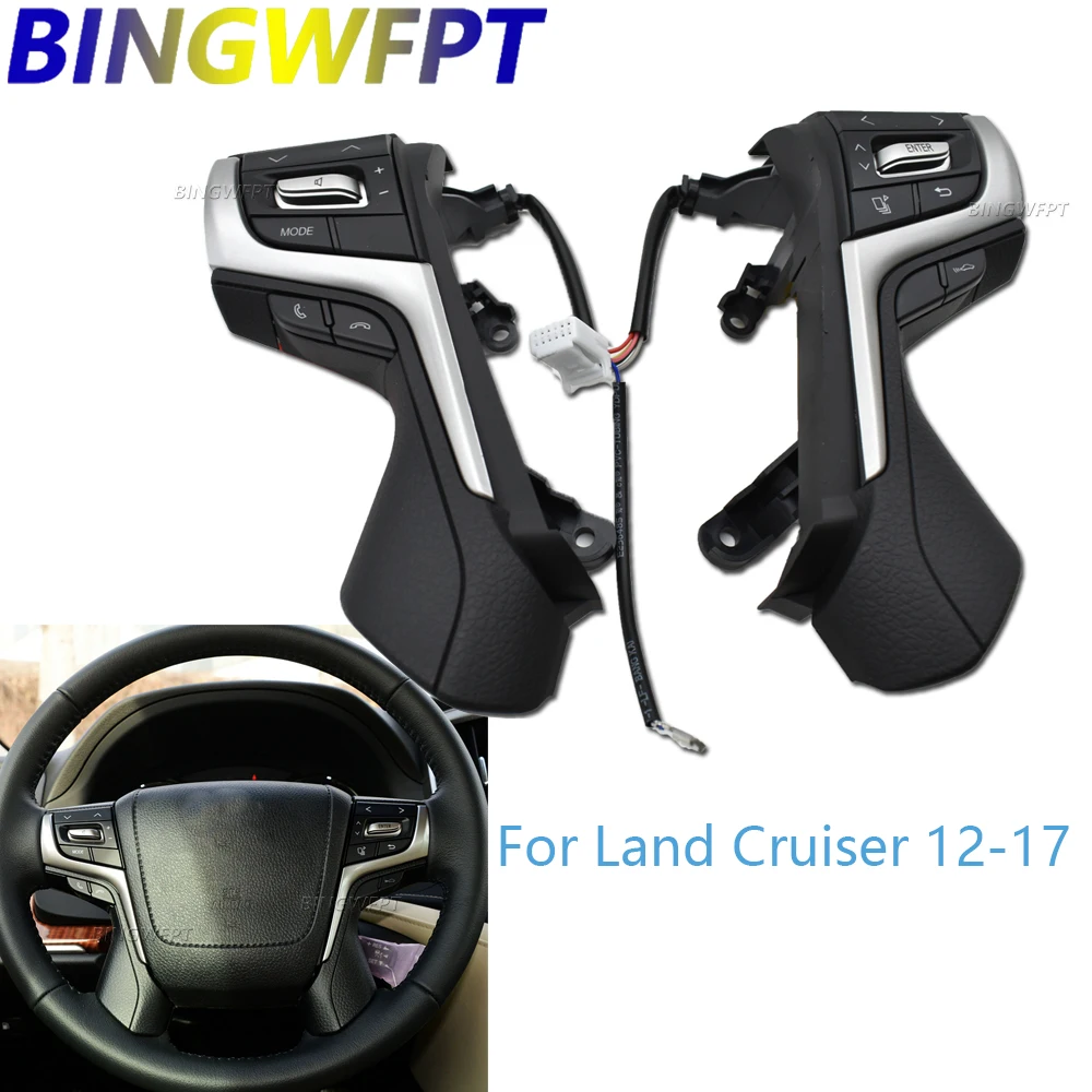 For Land Cruiser 2012 2013 2014 2015 2016 2017 Phone Cruise Control Volume High Quality Steering Wheel Buttons
For Land Cruiser 2012 2013 2014 2015 2016 2017 Phone Cruise Control Volume High Quality Steering Wheel Buttons