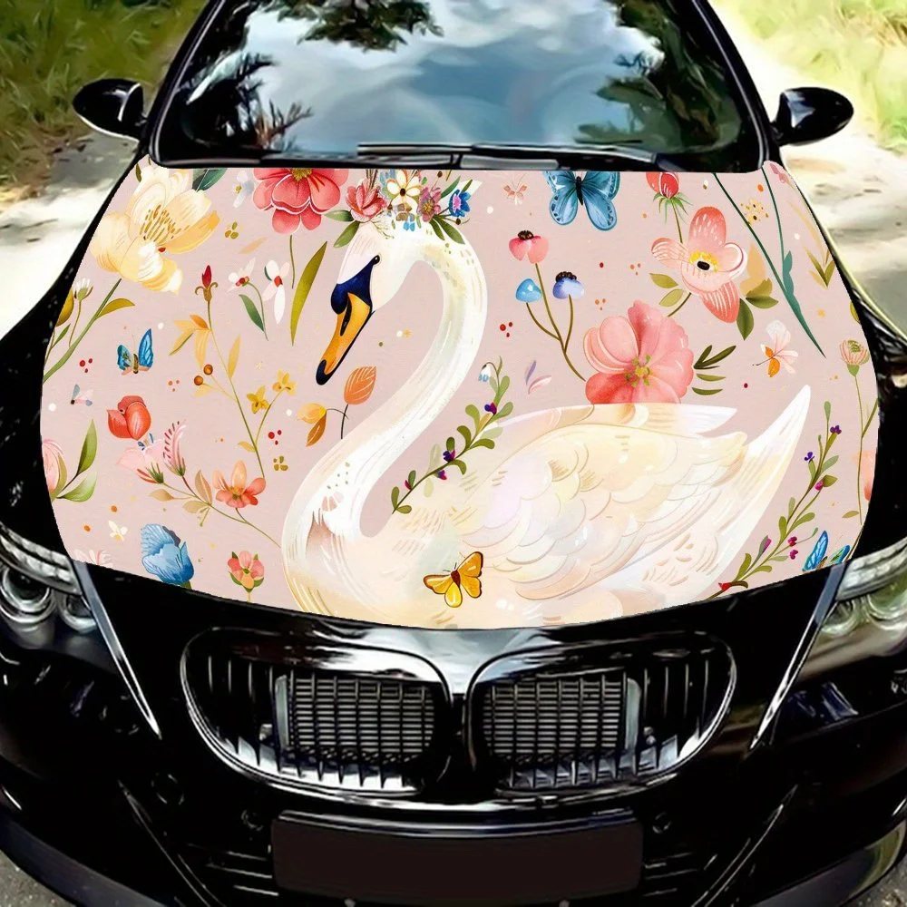 Elegant White Swan Pattern car hood stickers, waterproof self-adhesive, scratch resistant, easy to stick, durable car PVC sticke
Elegant White Swan Pattern car hood stickers, waterproof self-adhesive, scratch resistant, easy to stick, durable car PVC sticke