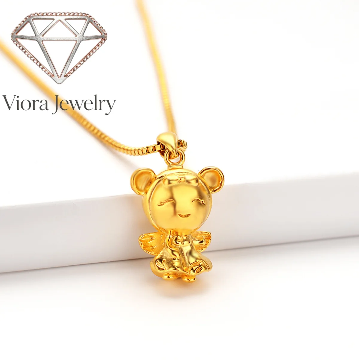 Viora Jewelry Euro Coin Angel Pendant AU999 Women's 24K Gold - Pure AU999, clear euro pattern, fine angel details
Viora Jewelry Euro Coin Angel Pendant AU999 Women's 24K Gold - Pure AU999, clear euro pattern, fine angel details