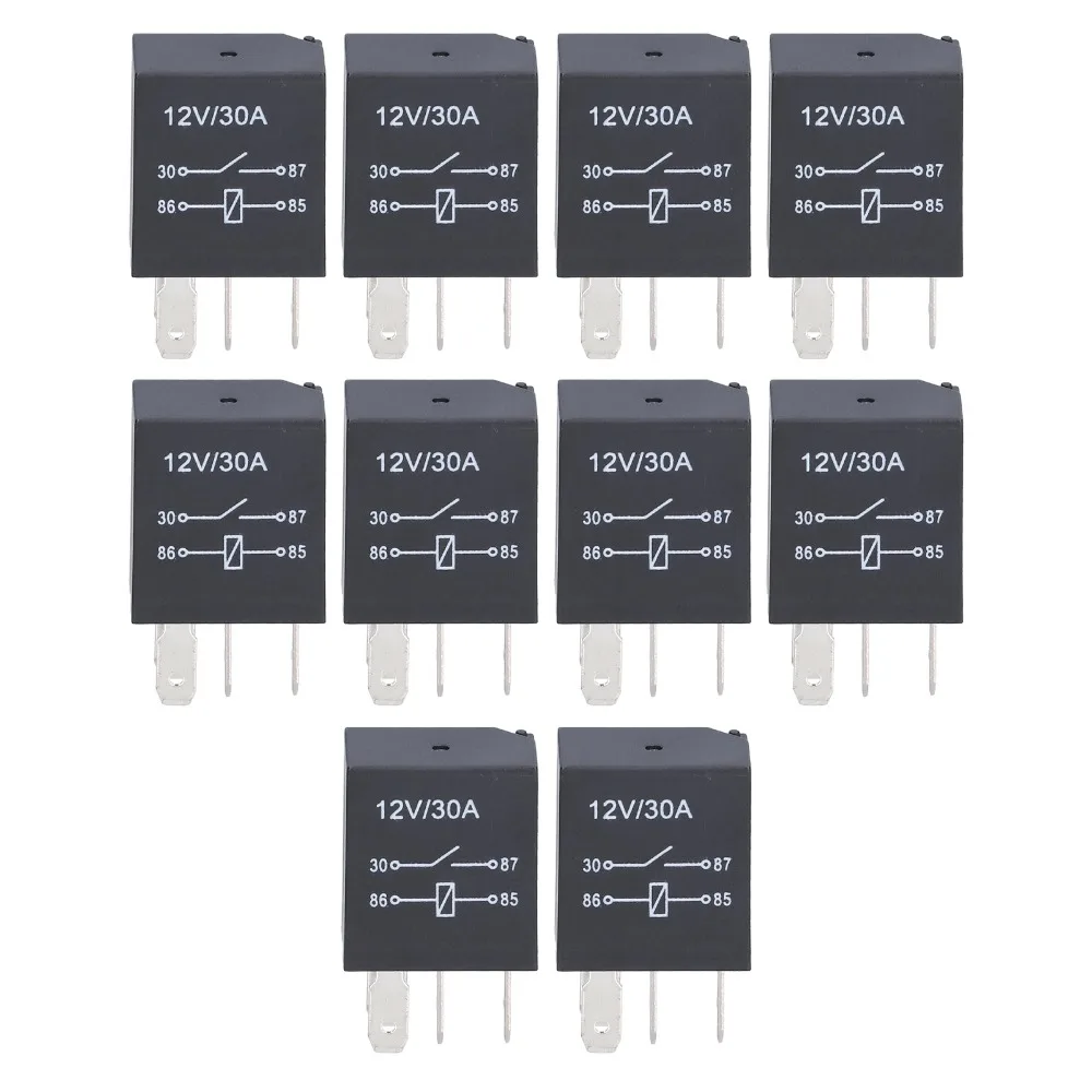 10 Pcs Relay Kit 4 Pin/5Pin Violet Relay 12V 30A 36.6*23*15.5mm Automobile Relay Relay Set Automotive Circuit
10 Pcs Relay Kit 4 Pin/5Pin Violet Relay 12V 30A 36.6*23*15.5mm Automobile Relay Relay Set Automotive Circuit