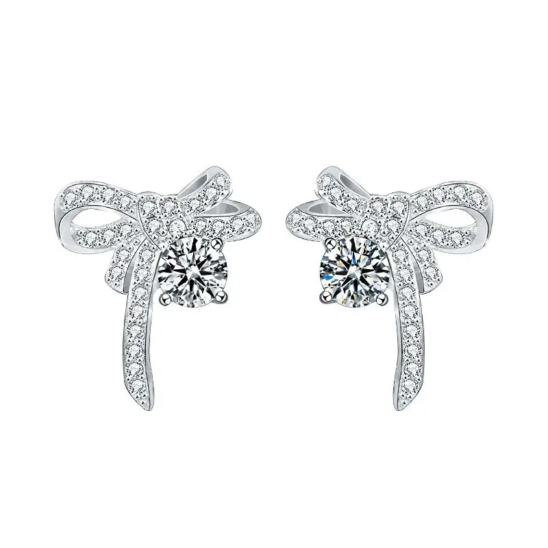 Серьги-гвоздики, серебро 925 пробы, 0,5 карата, муассанит, форма банта, обручальные украшения
Серьги-гвоздики, серебро 925 пробы, 0,5 карата, муассанит, форма банта, обручальные украшения