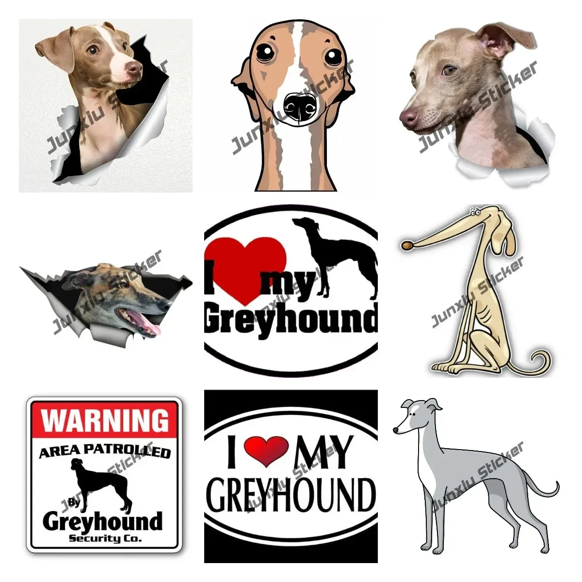 Cute British Greyhound Sticker Sitting Greyhound Vinyl Decal Dog Breed Sticker for Car Window Laptop Trucks Cartoon Accessories
Cute British Greyhound Sticker Sitting Greyhound Vinyl Decal Dog Breed Sticker for Car Window Laptop Trucks Cartoon Accessories