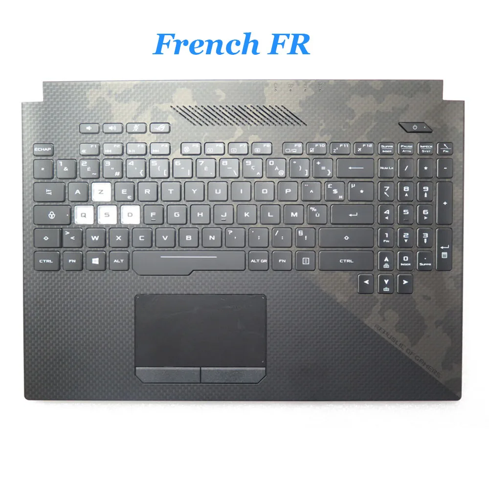 Клавиатура и подставка для рук (PalmRest) для ASUS ROG Strix SCAR II GL504GV GL504GW GL564GV GL564GW, черный верхний корпус с подсветкой и тачпадом
Клавиатура и подставка для рук (PalmRest) для ASUS ROG Strix SCAR II GL504GV GL504GW GL564GV GL564GW, черный верхний корпус с подсветкой и тачпадом