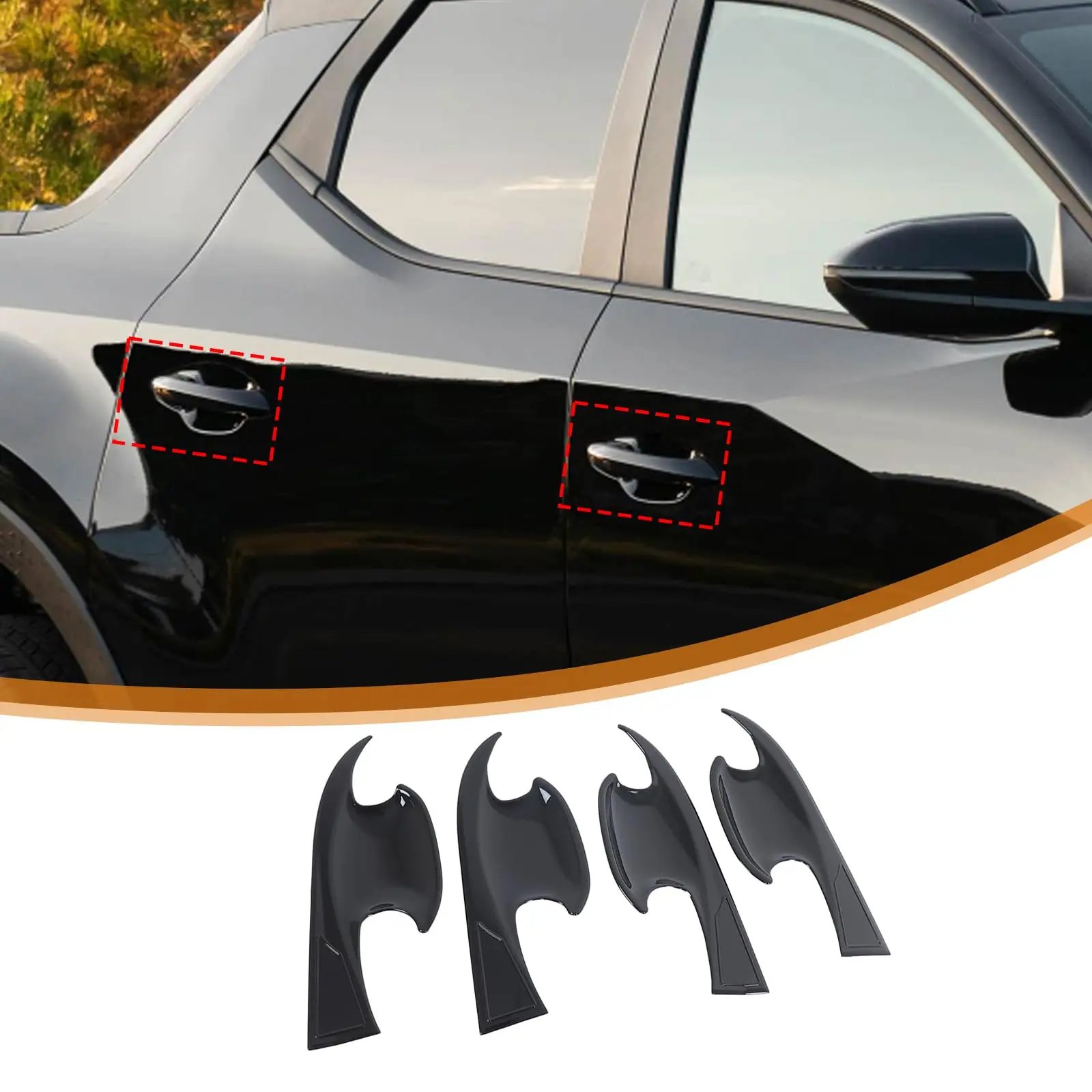 Car Inner Door Handle Bowl Cover Trim For Hyundai Santa Cruz 2022-2025 ABS Piano Black Interior Decorative Protector
Car Inner Door Handle Bowl Cover Trim For Hyundai Santa Cruz 2022-2025 ABS Piano Black Interior Decorative Protector