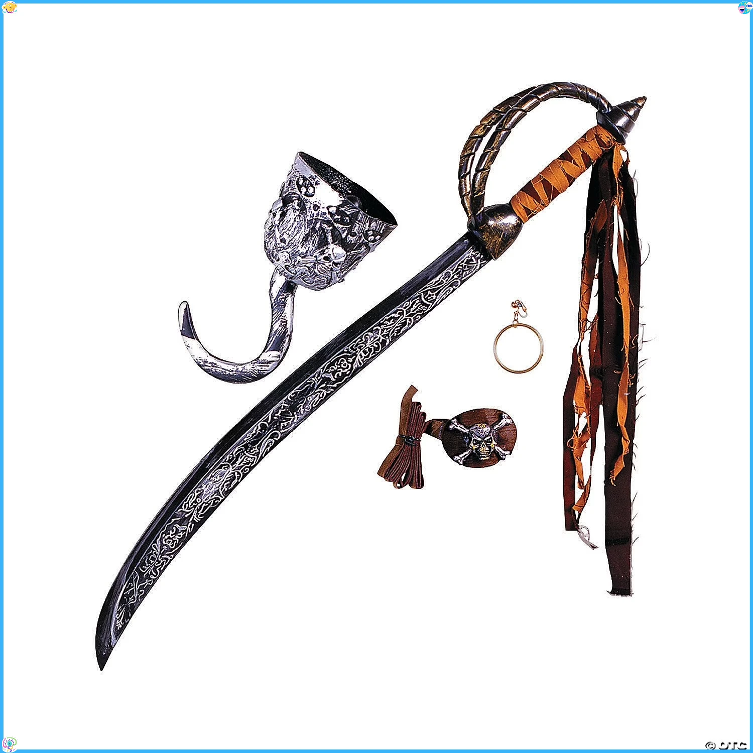Adult Caribbean Pirate Costume Kit - Complete Halloween Set with Eyepatch, Sword & Hat for Pirate Party
Adult Caribbean Pirate Costume Kit - Complete Halloween Set with Eyepatch, Sword & Hat for Pirate Party
