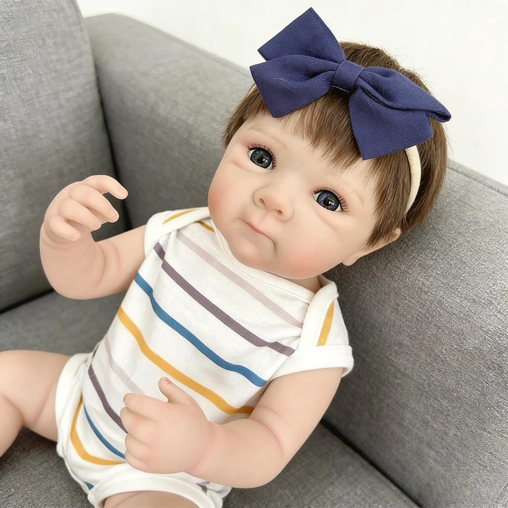 19INCH Reborn Baby Doll Full Vinyl Realistic Newborn Baby Bettie with Rooted Hair Same as Pictures Boneca Bebê Reborn Real
19INCH Reborn Baby Doll Full Vinyl Realistic Newborn Baby Bettie with Rooted Hair Same as Pictures Boneca Bebê Reborn Real