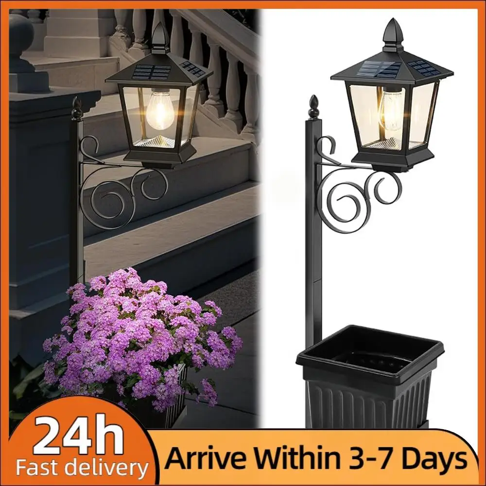 Outdoor Solar Planter Light Auto On/off Sensor Solar Powered Pathway Light with Planter Front Porch Decor (No Flowers Included)
Outdoor Solar Planter Light Auto On/off Sensor Solar Powered Pathway Light with Planter Front Porch Decor (No Flowers Included)