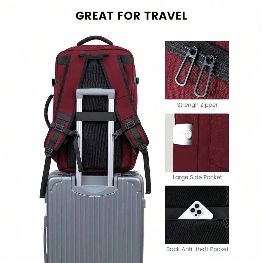 Travel Carry On Backpack 40L Water Resistant Luggage Daypack For Men And Women Flight Approved
Travel Carry On Backpack 40L Water Resistant Luggage Daypack For Men And Women Flight Approved