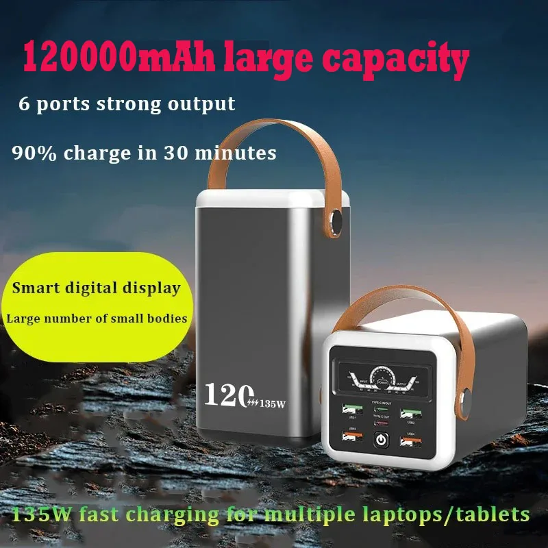 2024 New 420Wh Ultra-large Capacity Portable Power Bank 135W for Outdoor Camping Laptop Mobile Phone Energy Storage Power Bank
2024 New 420Wh Ultra-large Capacity Portable Power Bank 135W for Outdoor Camping Laptop Mobile Phone Energy Storage Power Bank