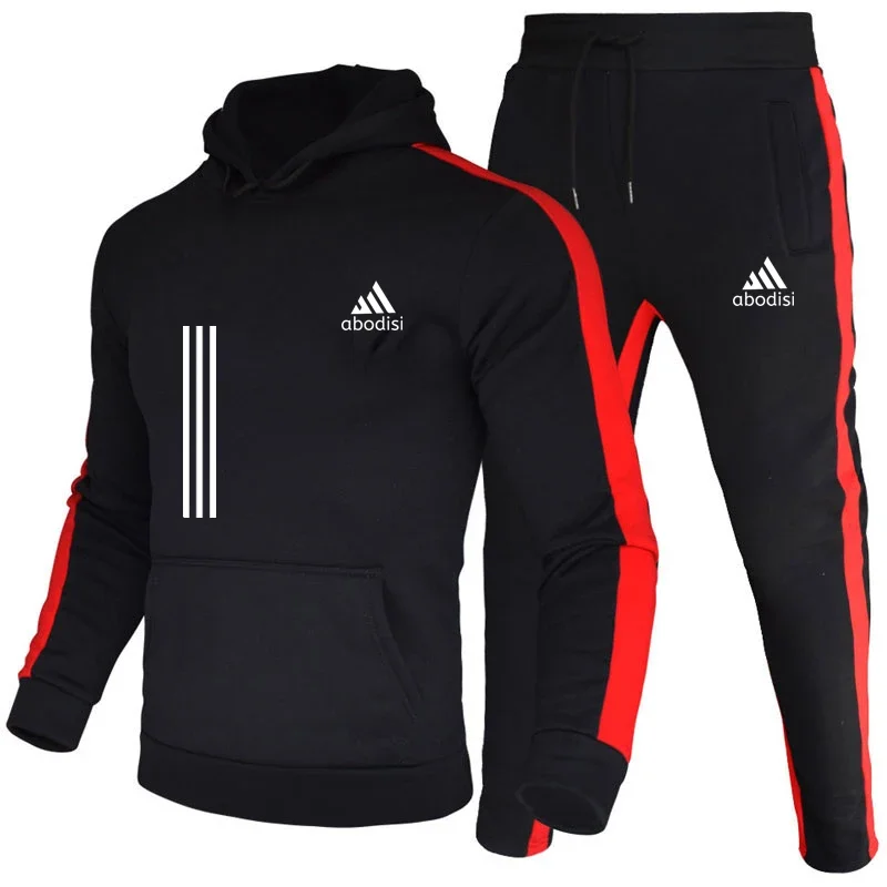 Spring and autumn men outdoor leisure jogging fitness fashion sportswear set hooded jumper and sweatpants two sets
Spring and autumn men outdoor leisure jogging fitness fashion sportswear set hooded jumper and sweatpants two sets