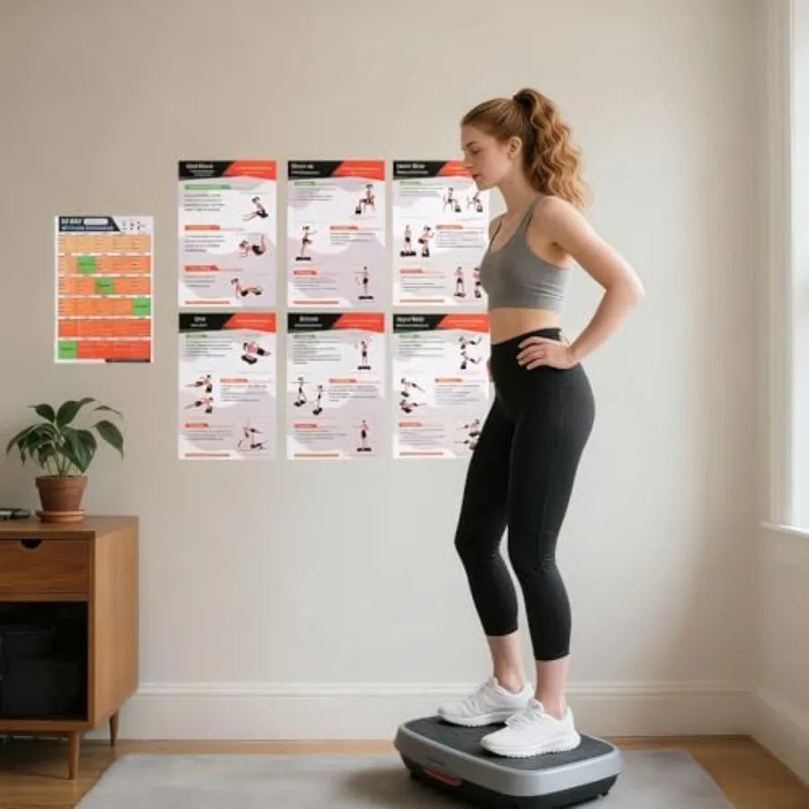 Laminated Vibration Plate Poster -6 Workout Guidance with 30-Day Workout Planner and Body Zone Chart Beginner to Advanced Guide
Laminated Vibration Plate Poster -6 Workout Guidance with 30-Day Workout Planner and Body Zone Chart Beginner to Advanced Guide