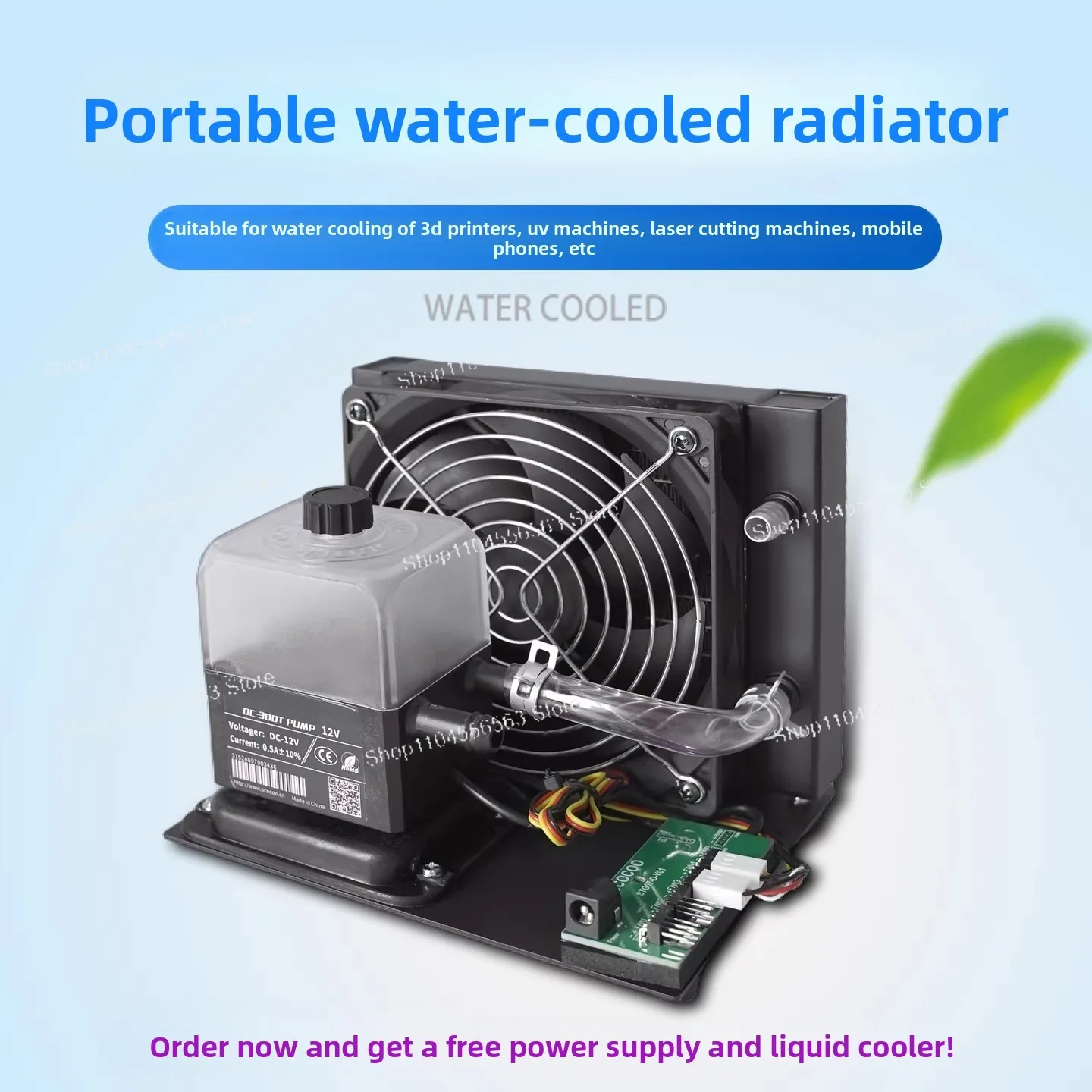 Portable Water Cooling System - Desktop Chiller for 3D Printers & Laser Engravers
Portable Water Cooling System - Desktop Chiller for 3D Printers & Laser Engravers