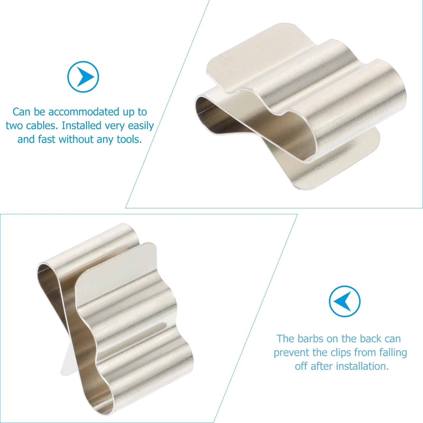 50pcs Solar Panel Cable Clips Photovoltaic Wire Clamps 301 Stainless Steel Roof Trailer Frame ganize Neatly Electrical
50pcs Solar Panel Cable Clips Photovoltaic Wire Clamps 301 Stainless Steel Roof Trailer Frame ganize Neatly Electrical