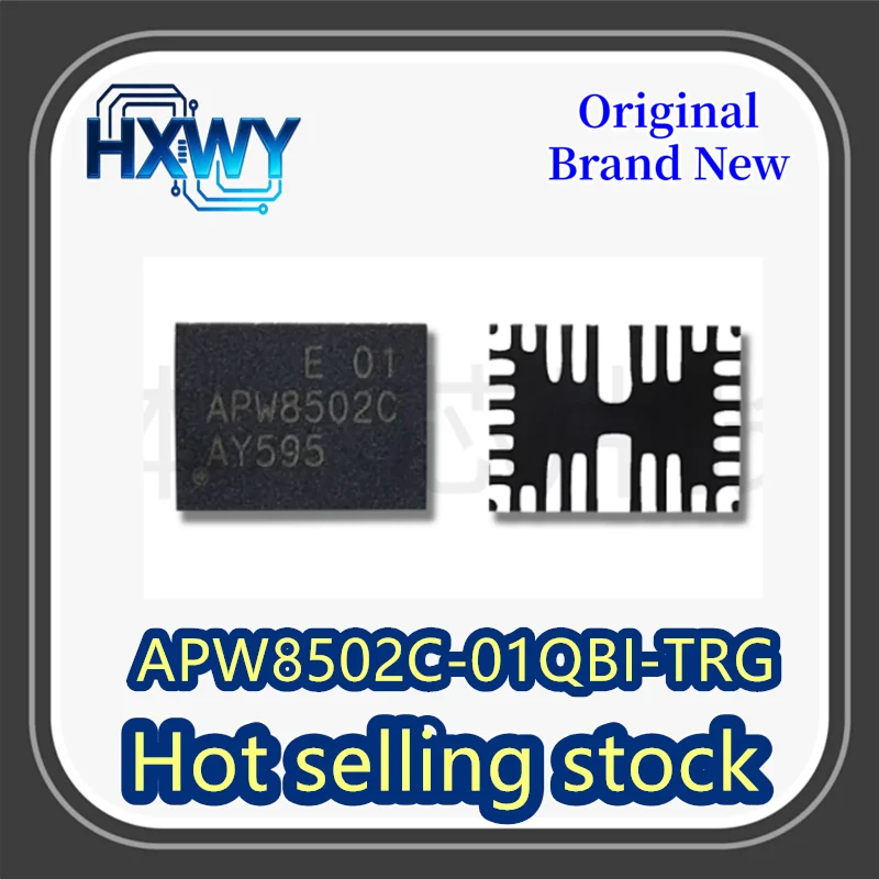 (5/50 pieces) APW8502C-01QBI-TRG APW8502C 01 QFN Power Management Chip, Brand New Original
(5/50 pieces) APW8502C-01QBI-TRG APW8502C 01 QFN Power Management Chip, Brand New Original