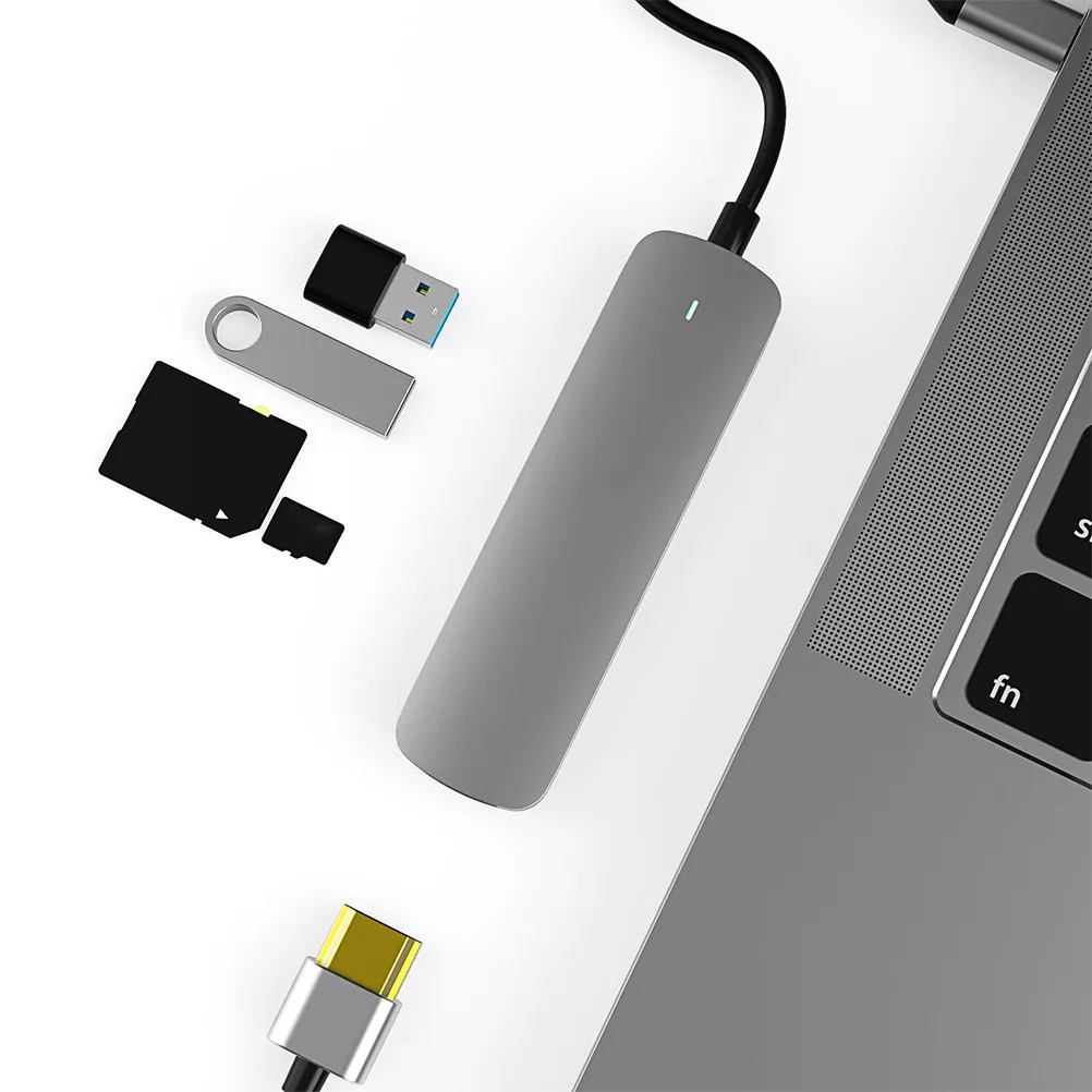 USB Type-C Expansion Dock Aluminum Alloy 5-in-1 for Laptop Phone USB Hub 4K Video Output Data Transfer Adapter
USB Type-C Expansion Dock Aluminum Alloy 5-in-1 for Laptop Phone USB Hub 4K Video Output Data Transfer Adapter