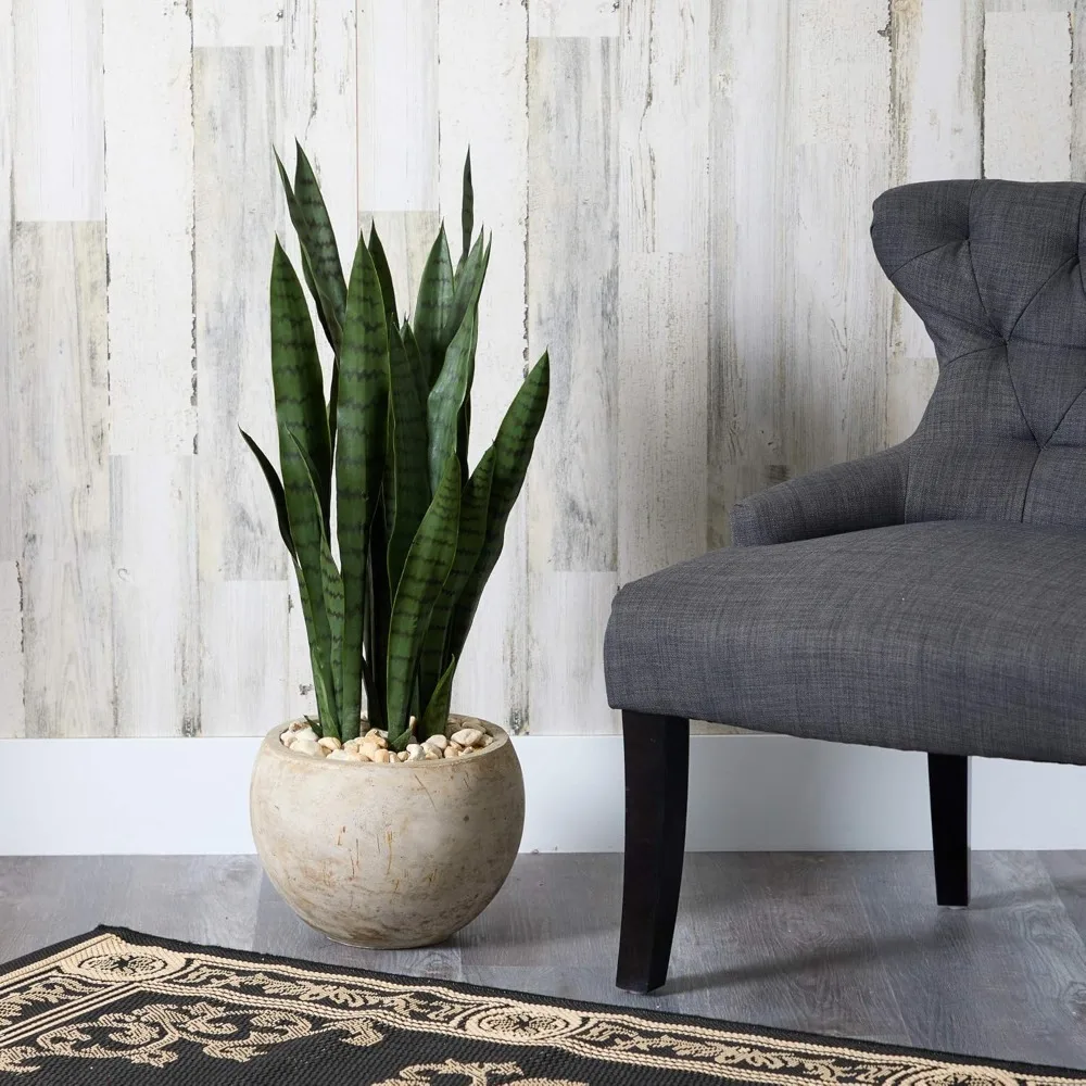 32-in Artificial Tall Snake Plant Sansevieria, Faux Snake Plant for Indoor Home Decor in Sand Colored Planter ,Fake Plant
32-in Artificial Tall Snake Plant Sansevieria, Faux Snake Plant for Indoor Home Decor in Sand Colored Planter ,Fake Plant