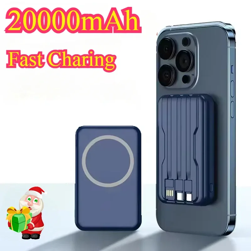 Mini Magnetic Power Bank 20000mAh Wireless Portable Battery Magsafe Super Fast Charge for IPhone Lenovo Samsung Huawei
Mini Magnetic Power Bank 20000mAh Wireless Portable Battery Magsafe Super Fast Charge for IPhone Lenovo Samsung Huawei