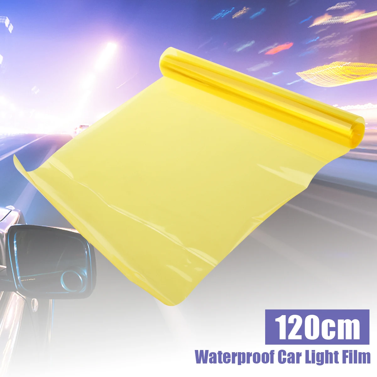 Yellow Car Headlight Tint Film 30x120cm Waterproof Stickers Fog Lights Easy Removal Oxidation Protection Vinyl Material Elastic
Yellow Car Headlight Tint Film 30x120cm Waterproof Stickers Fog Lights Easy Removal Oxidation Protection Vinyl Material Elastic