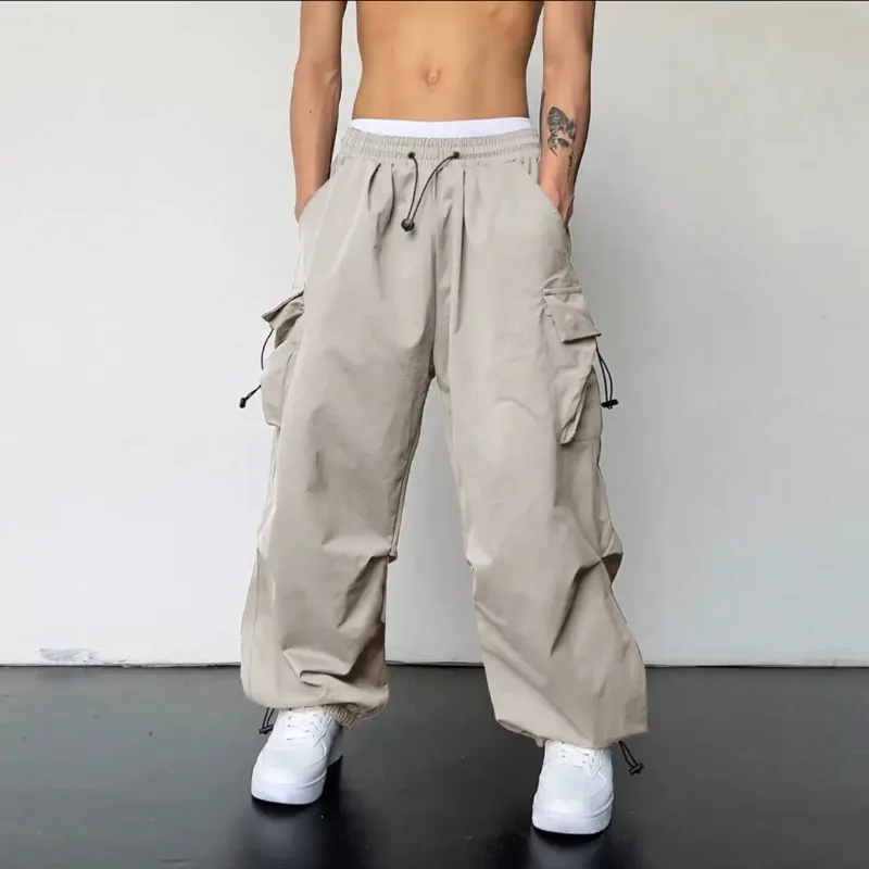 Versatile Unisex Multi Pocket Work Pants Couples Ankle Ventilate Binding Solid Color Drawstring Casual and Comfortable Trend
Versatile Unisex Multi Pocket Work Pants Couples Ankle Ventilate Binding Solid Color Drawstring Casual and Comfortable Trend