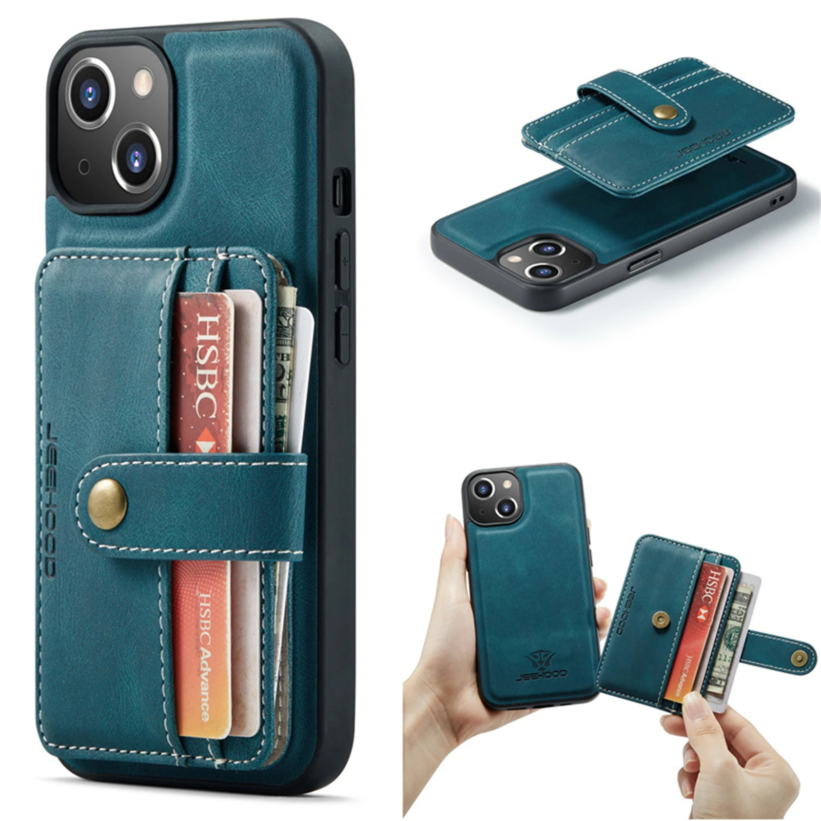 2 In 1 Detachable Magnetic Leather Case for IPhone 15 14 13 12 11 Pro Max Xs XR X 15 Plus Wallet Cover Cards Holder Pocket
2 In 1 Detachable Magnetic Leather Case for IPhone 15 14 13 12 11 Pro Max Xs XR X 15 Plus Wallet Cover Cards Holder Pocket