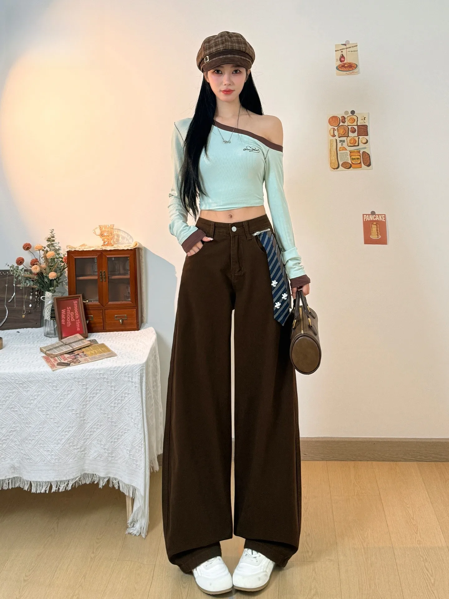 American Style High Waist Wide Leg Straight Loose Jeans Women's Spicy Girl Summer New Arrival Casual Cotton Denim Pants
American Style High Waist Wide Leg Straight Loose Jeans Women's Spicy Girl Summer New Arrival Casual Cotton Denim Pants