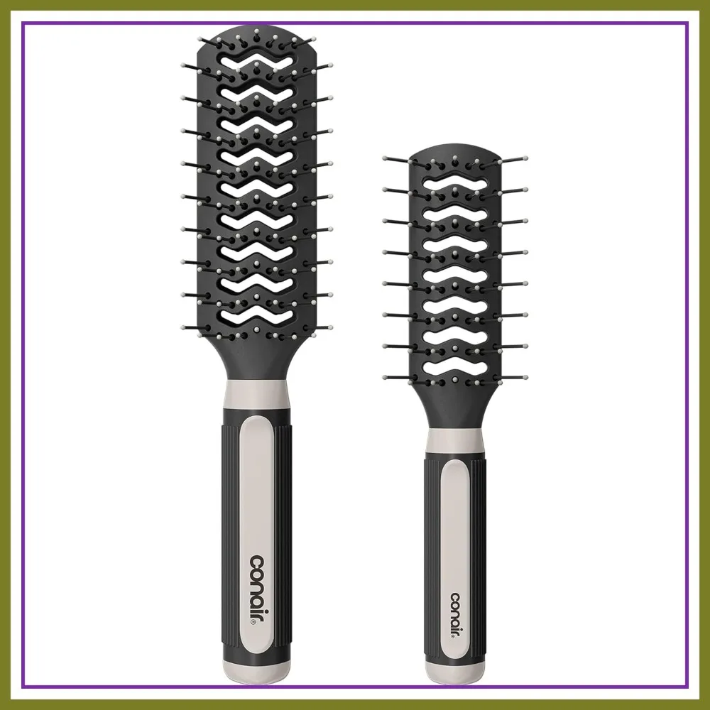 Grip & Lift Vent Hairbrush Set for Blowout Styling, Full-Size and Mid-Size, Nylon Bristle, Value Pack
Grip & Lift Vent Hairbrush Set for Blowout Styling, Full-Size and Mid-Size, Nylon Bristle, Value Pack