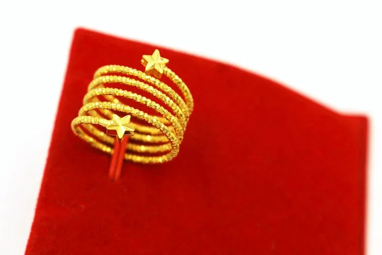 New 9999 24K Real Gold Korean Version with Personality Adjustable Index Finger Ring for Women
New 9999 24K Real Gold Korean Version with Personality Adjustable Index Finger Ring for Women