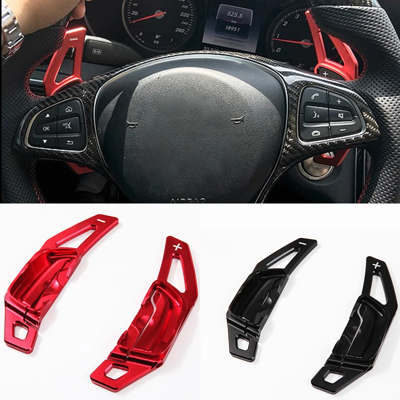 Car Aluminum Steering Wheel Shift Paddle Shifter Extension For Benz A B C E CLA GLA GLK ML Class W205 W212 Auto Car-styling
Car Aluminum Steering Wheel Shift Paddle Shifter Extension For Benz A B C E CLA GLA GLK ML Class W205 W212 Auto Car-styling