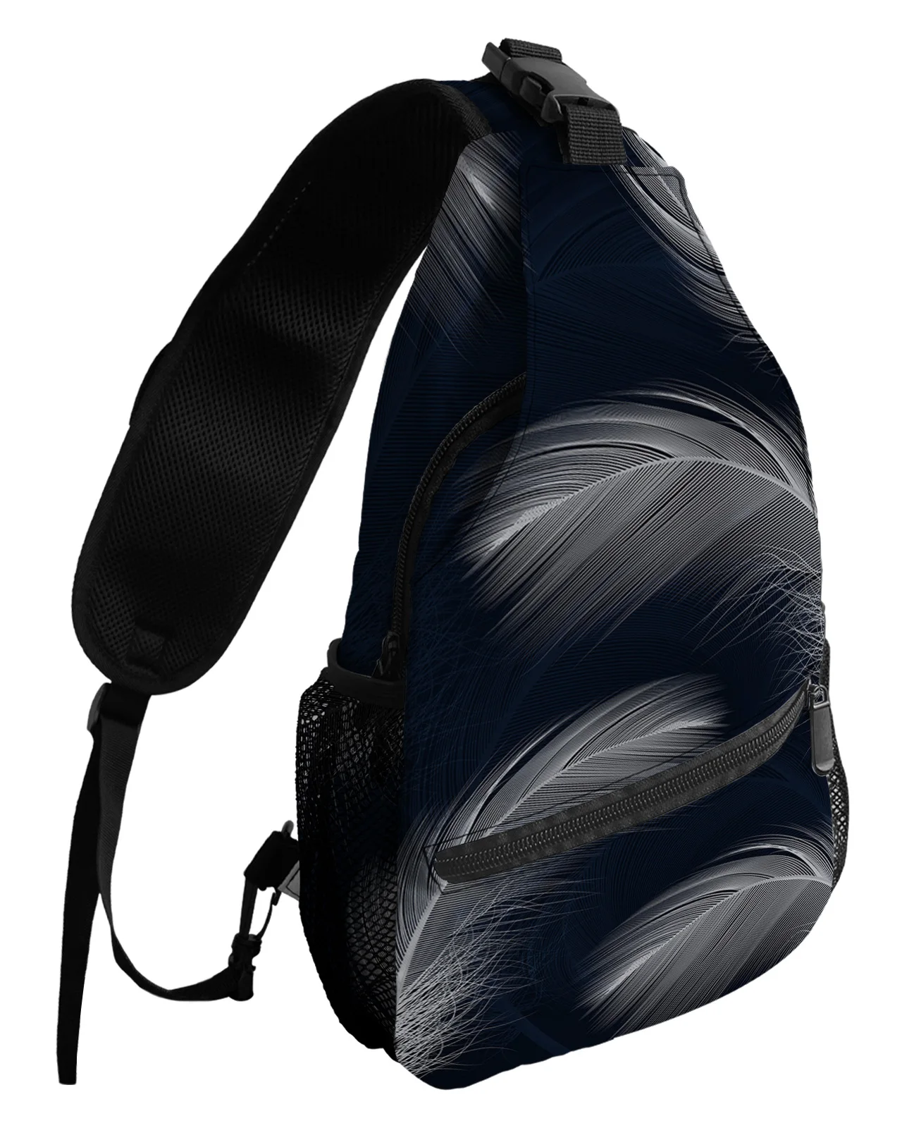 Feather Gradient Blue Background Chest Bags For Women Men Waterproof Messenger Bags Travel Sport One Shoulder Crossbody Bag
Feather Gradient Blue Background Chest Bags For Women Men Waterproof Messenger Bags Travel Sport One Shoulder Crossbody Bag