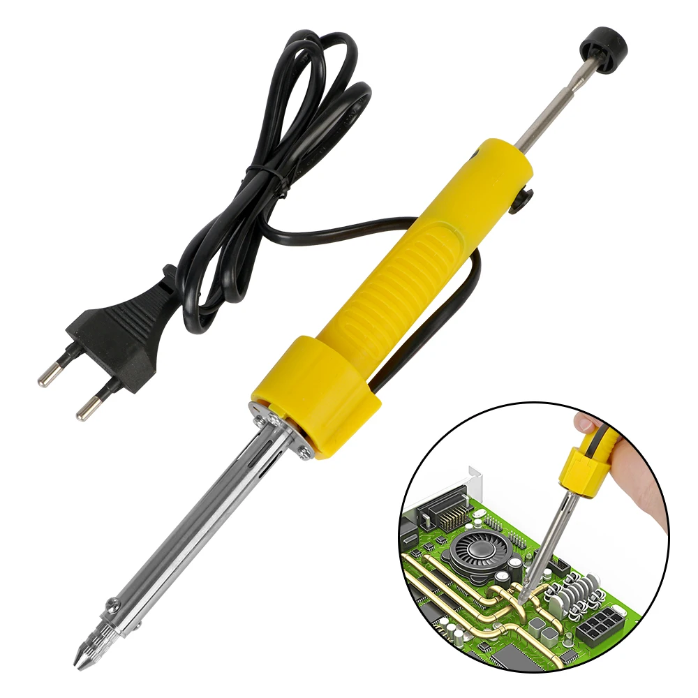 Electric Iron Tin Suction Gun Electric Soldering Iron EU Plug Welding Equipment Hand Tool 220V 30W Precision Welding Tool 2-in-1
Electric Iron Tin Suction Gun Electric Soldering Iron EU Plug Welding Equipment Hand Tool 220V 30W Precision Welding Tool 2-in-1
