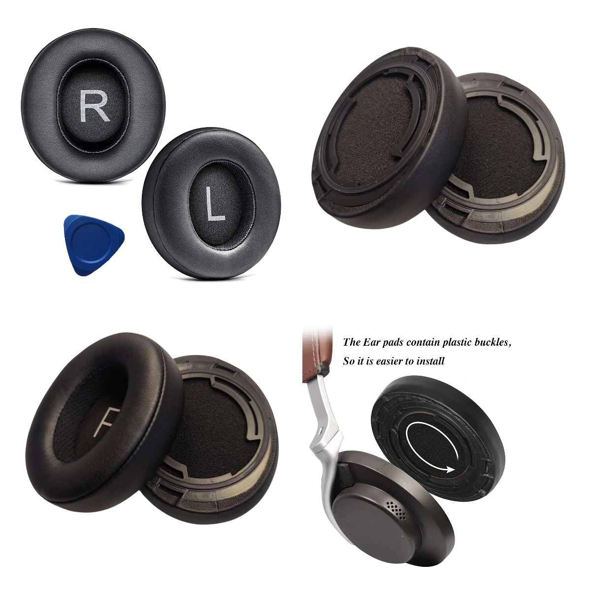 AONIC 50 Earpads, Protein Leather Replacement Ear Pads Cushions for Shure AONIC50 Headphone Earpads with Buckle
AONIC 50 Earpads, Protein Leather Replacement Ear Pads Cushions for Shure AONIC50 Headphone Earpads with Buckle