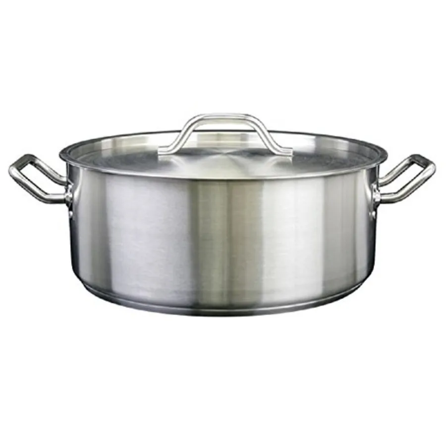 SLSBP020, 20 Quart Stainless Steel Brazier with Cover, Commercial Braising Pan with Lid, Professional Braiser
SLSBP020, 20 Quart Stainless Steel Brazier with Cover, Commercial Braising Pan with Lid, Professional Braiser