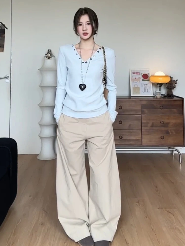 Slim Fit Long Sve V-Ne Knitwear Women's Autumn Winter Faionable Unique Base Layer irt Pure Desire Ele Sweet Sle
Slim Fit Long Sve V-Ne Knitwear Women's Autumn Winter Faionable Unique Base Layer irt Pure Desire Ele Sweet Sle