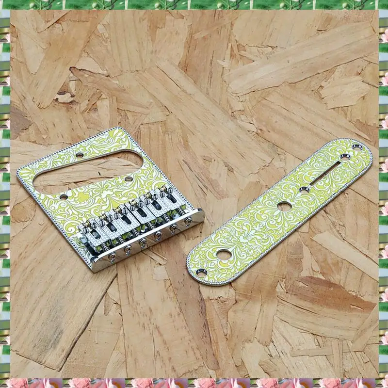 6 String Roller Saddle Bridge And Control Plate Yellow Musical Instrument Accessories For TL Electric Guitar Parts
6 String Roller Saddle Bridge And Control Plate Yellow Musical Instrument Accessories For TL Electric Guitar Parts