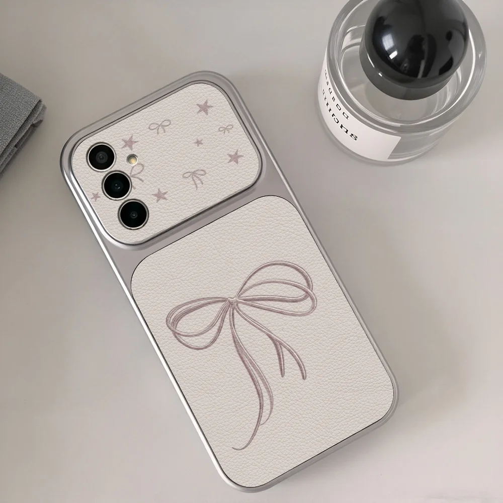 Gentle Purple Bow Large Window Phone Case for Samsung Galaxy A57 A56 A55 A54 5G A06 A07 4G Cases with mini bow and star patterns
Gentle Purple Bow Large Window Phone Case for Samsung Galaxy A57 A56 A55 A54 5G A06 A07 4G Cases with mini bow and star patterns
