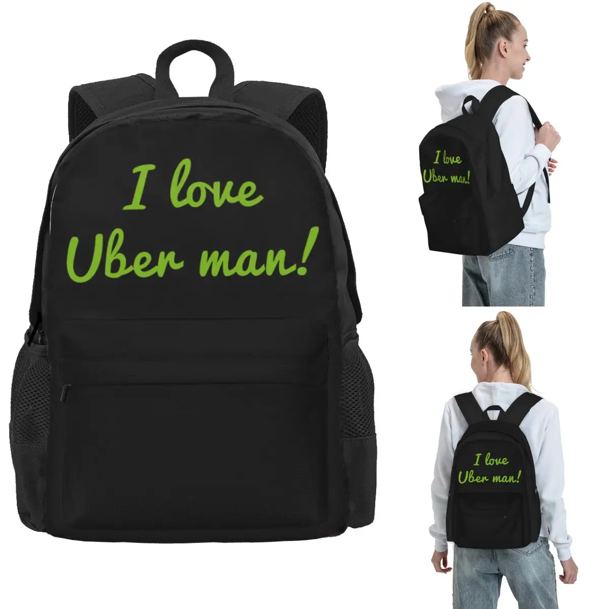 I Love Uber Man! Backpack Hot Sale Daypack Large Capacity Boys Girls BookBag School Bag Shoulder Bags for Men Women
I Love Uber Man! Backpack Hot Sale Daypack Large Capacity Boys Girls BookBag School Bag Shoulder Bags for Men Women