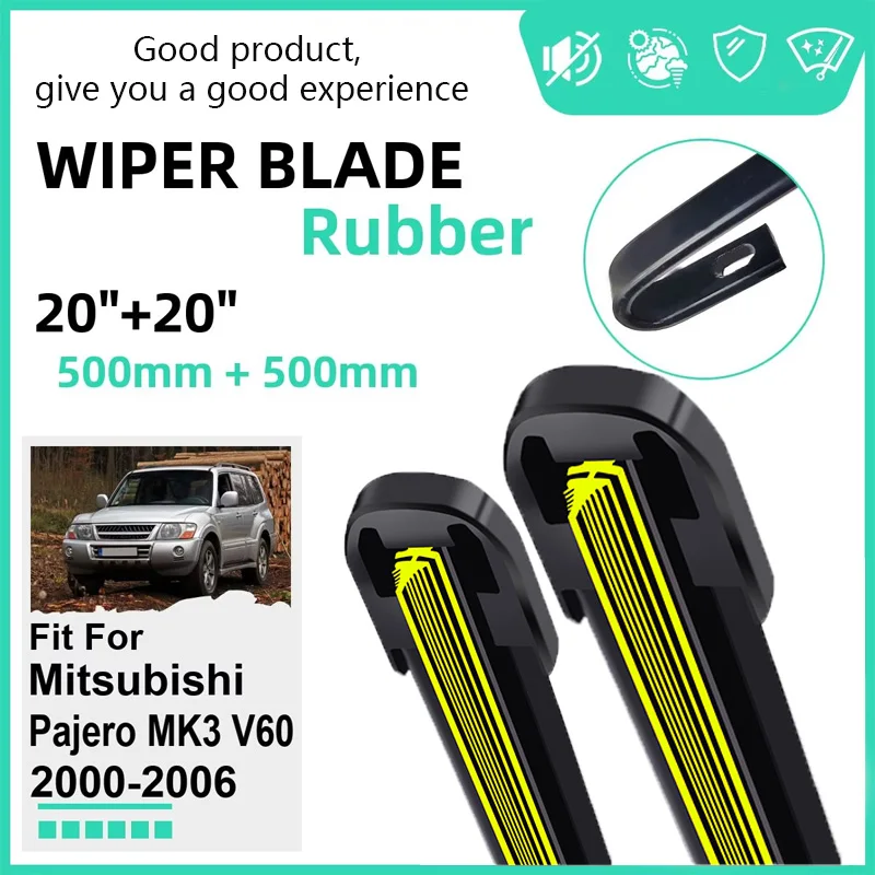 Rubber Car Wiper Blades for Mitsubishi Pajero MK3 V60 2000-2006 Front Rubber Car Accessories 2002 2003 2004 2005 2006
Rubber Car Wiper Blades for Mitsubishi Pajero MK3 V60 2000-2006 Front Rubber Car Accessories 2002 2003 2004 2005 2006