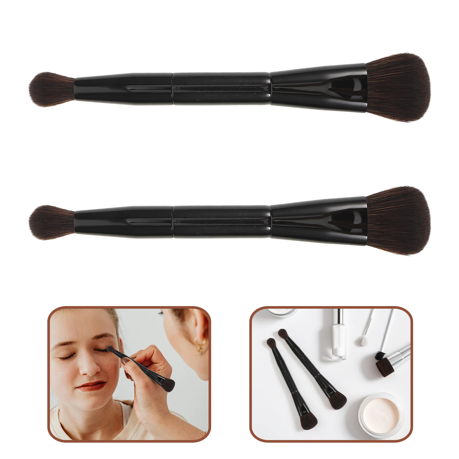 2Pcs Multi Use Makeup Brushes Dual Ended Soft Blush Contour Loose Powder Double Sided Brush Portable Face Makeup Tool
2Pcs Multi Use Makeup Brushes Dual Ended Soft Blush Contour Loose Powder Double Sided Brush Portable Face Makeup Tool